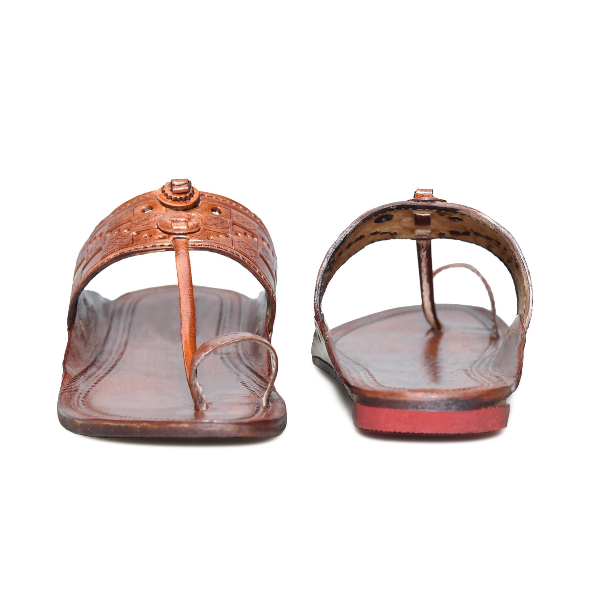 Stepsoft Men’S Leather Kolhapuri Chappals – Traditional Ethnic Footwear | Grocsy