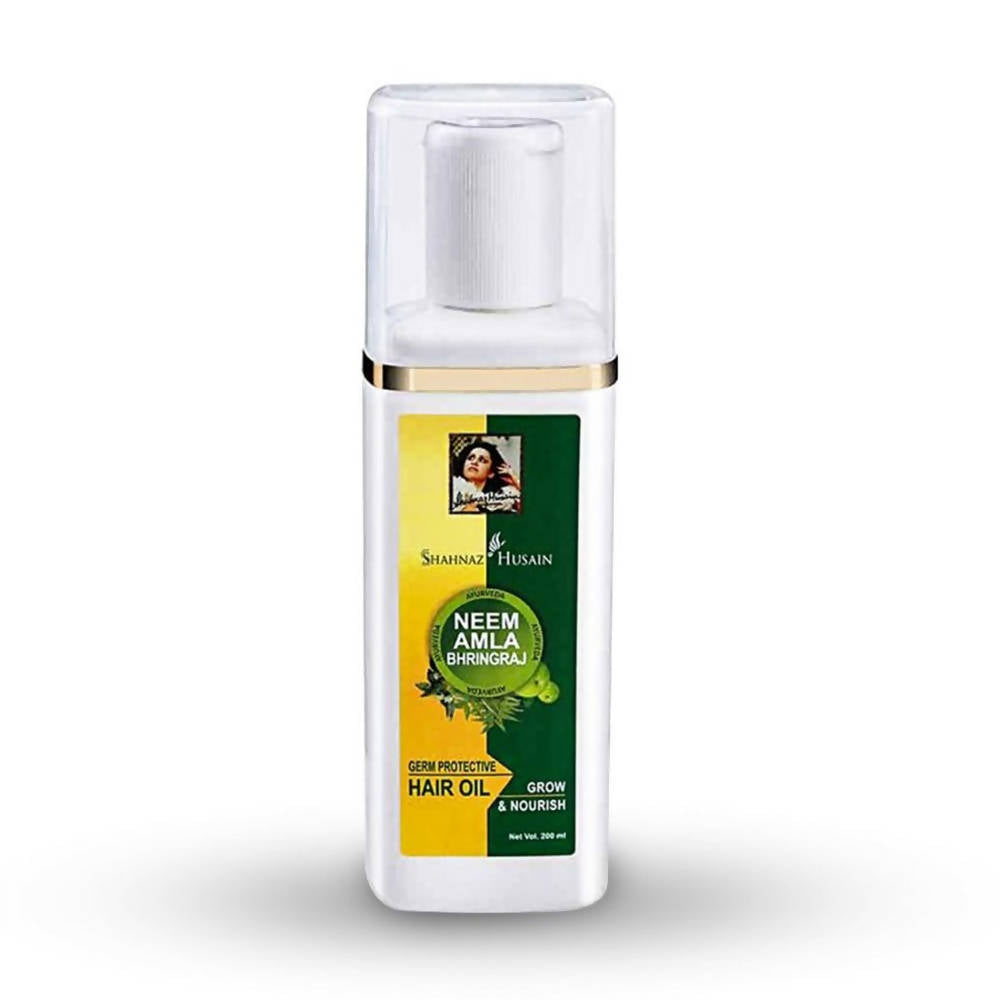 Shahnaz Husain Neem-Amla-Bhringraj Germ Protective Hair Oil | Grocsy