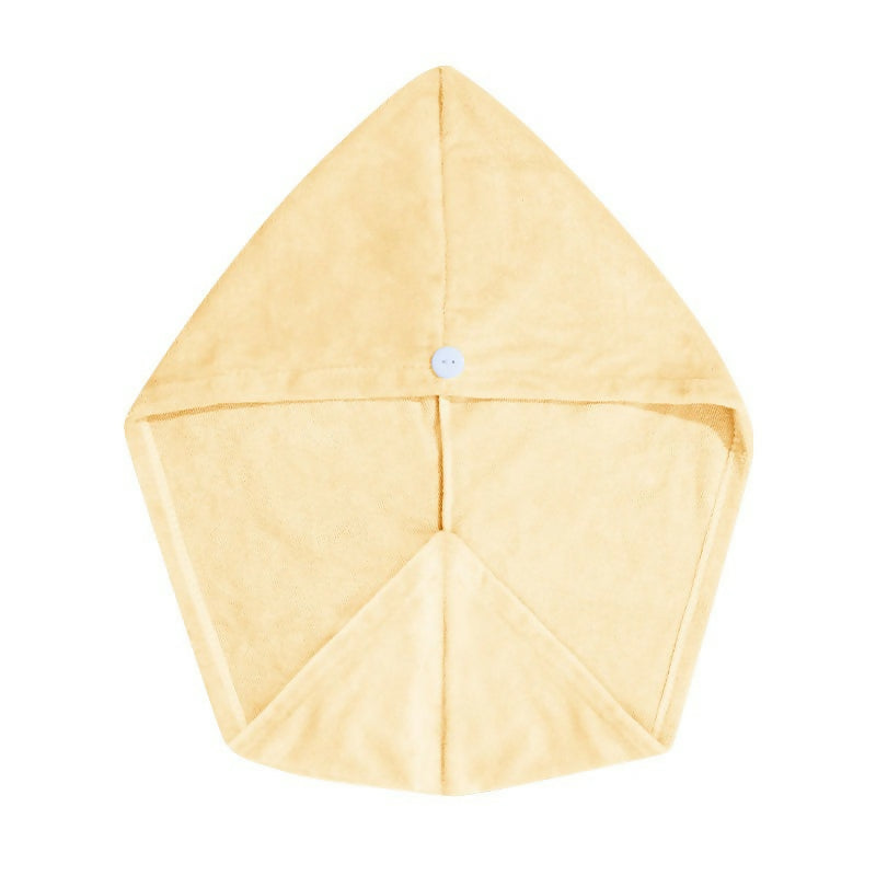Nykaa Naturals Microfiber Hair Wrap for Frizz Free & Shiny Hair - Yellow | Grocsy