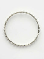 NVR Women's Set of 6 Silver-Toned German Silver Oxidised Bangles | Grocsy