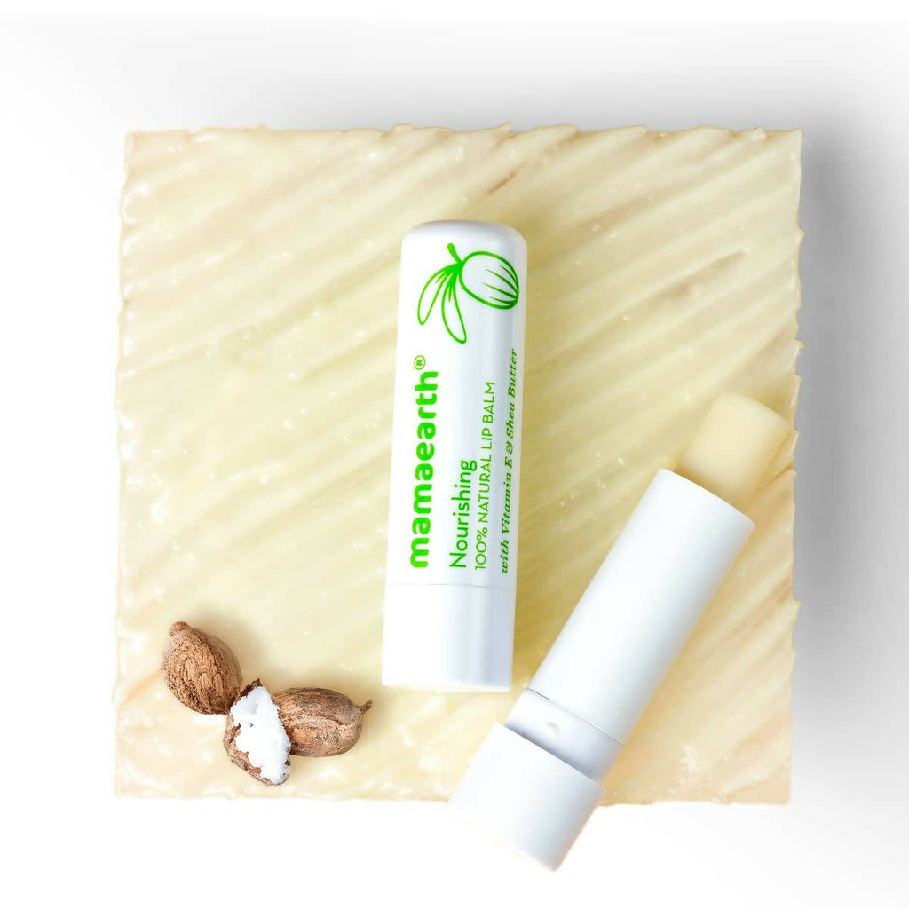 Mamaearth Vitamin E and Shea Butter Natural Lip Balm | Grocsy