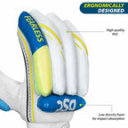 DSC Condor Ruffle Cricket Batting Gloves - Youth Left Multicolour with Cotton Gusset
