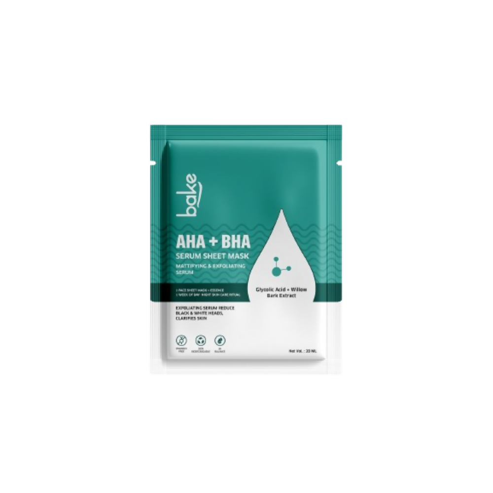 Bake AHA + BHA Serum Sheet Mask | Grocsy