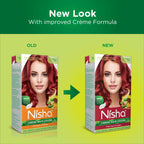 Nisha Creme Hair Color for Women - Cherry Red | Grocsy