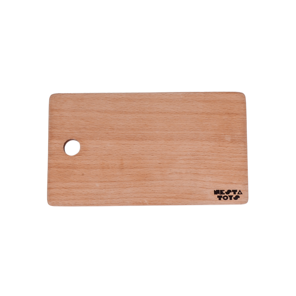 Nesta Toys Montessori Chopping Board & Knife for Babies & Toddlers, Safe Cutting Tool for Kids, Kitchen Pretend Play Toys | Grocsy