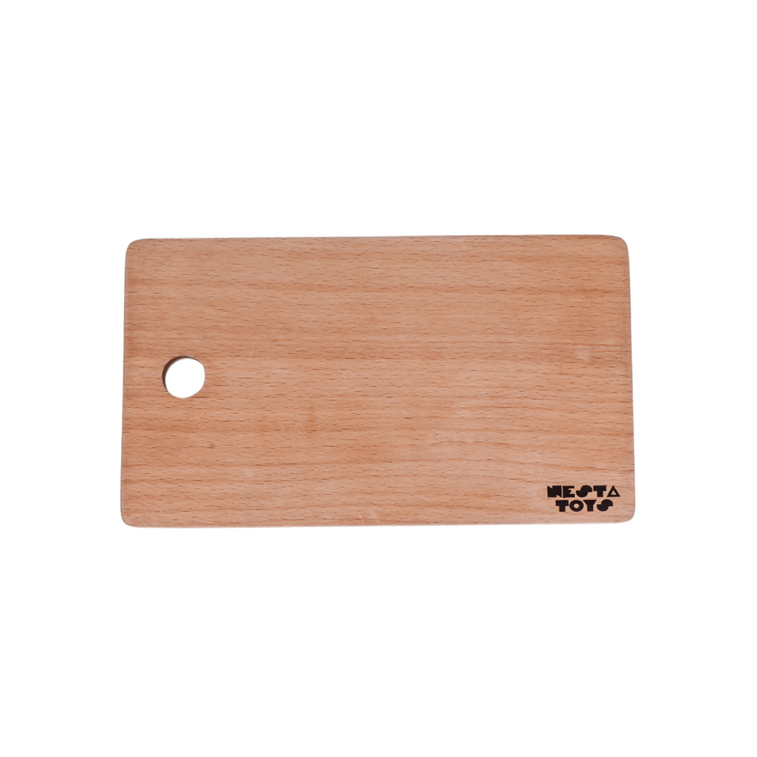 Nesta Toys Montessori Chopping Board & Knife for Babies & Toddlers, Safe Cutting Tool for Kids, Kitchen Pretend Play Toys | Grocsy