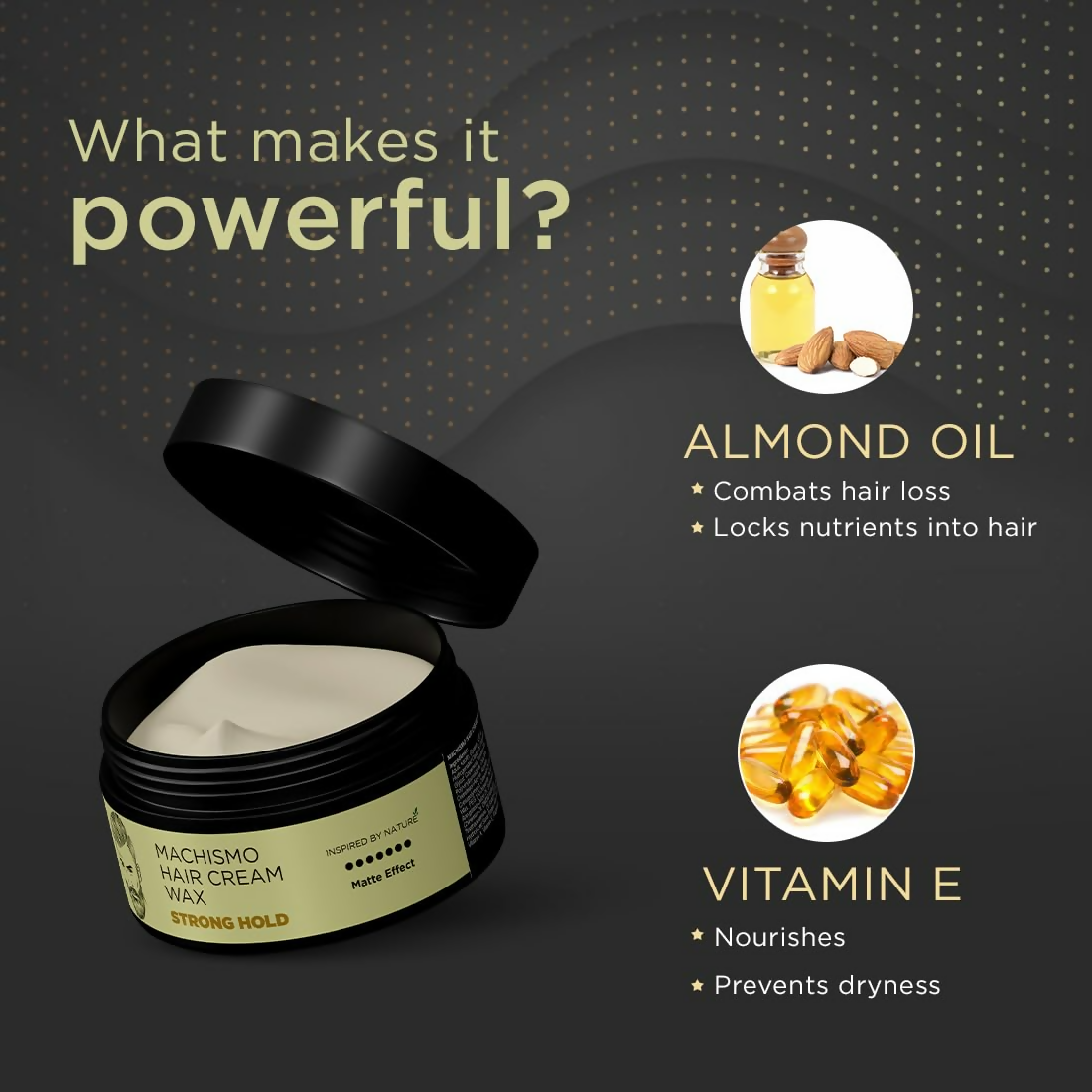 The Man Company Machismo Stronghold Hair Wax For Men | Grocsy