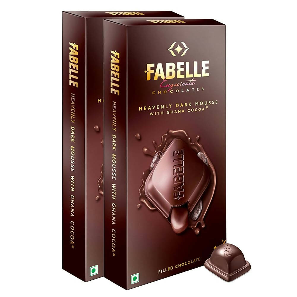 Fabelle Heavenly Dark Mousse with Ghana Cocoa Luxury Bar | Grocsy