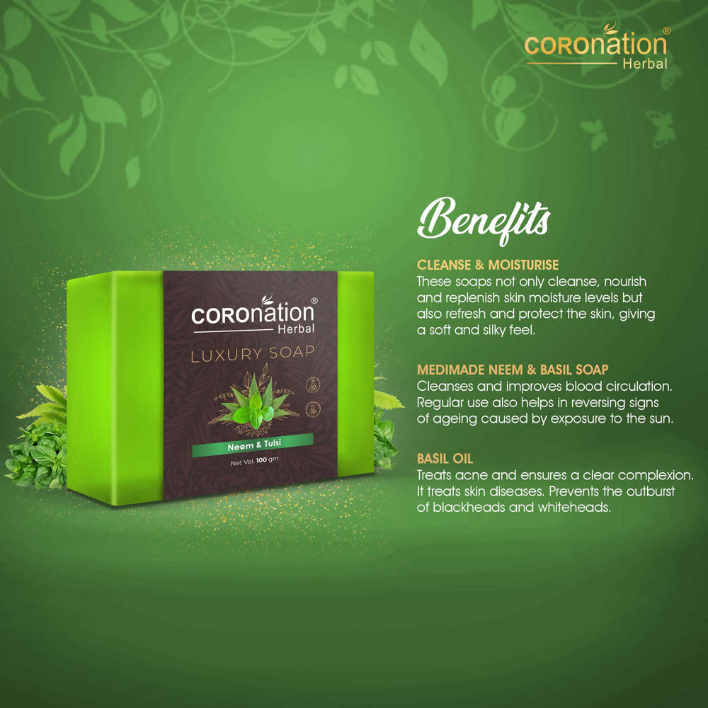 Coronation Herbal Neem & Tulsi Luxury Soap | Grocsy