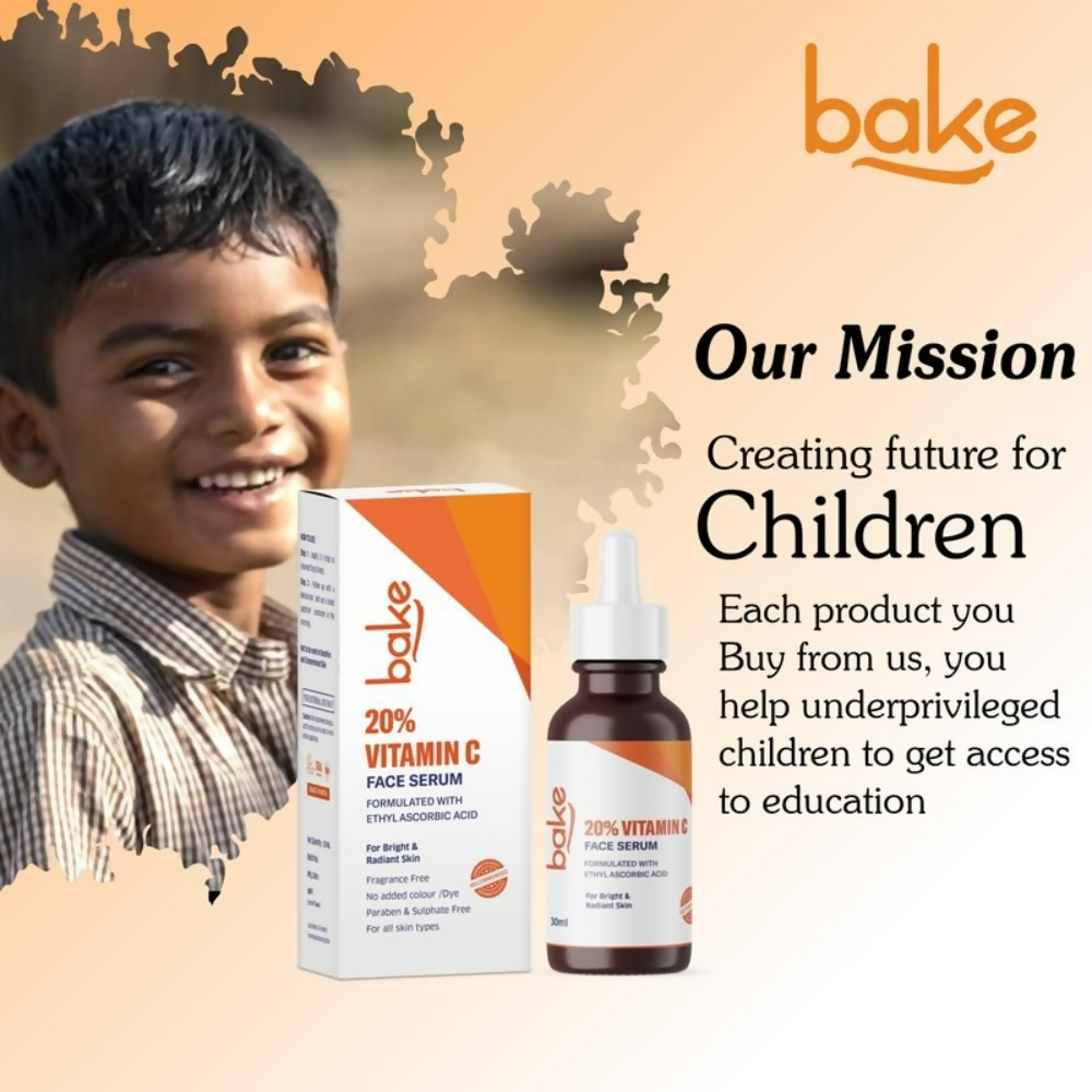 Bake 20% Vitamin C Face Serum With Ethyl Ascorbic Acid | Grocsy