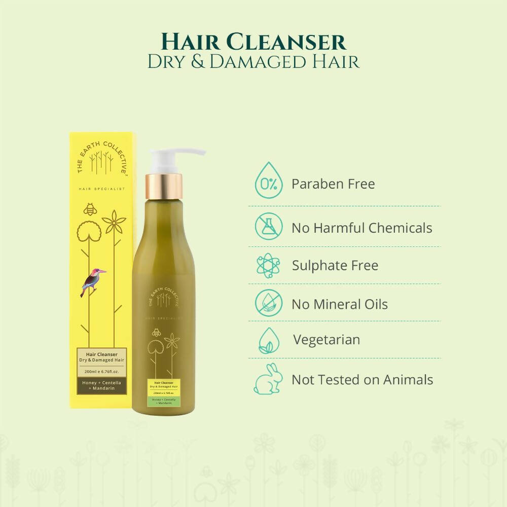 The Earth Collective Hair Cleanser - Dry and Damaged Hair | Grocsy