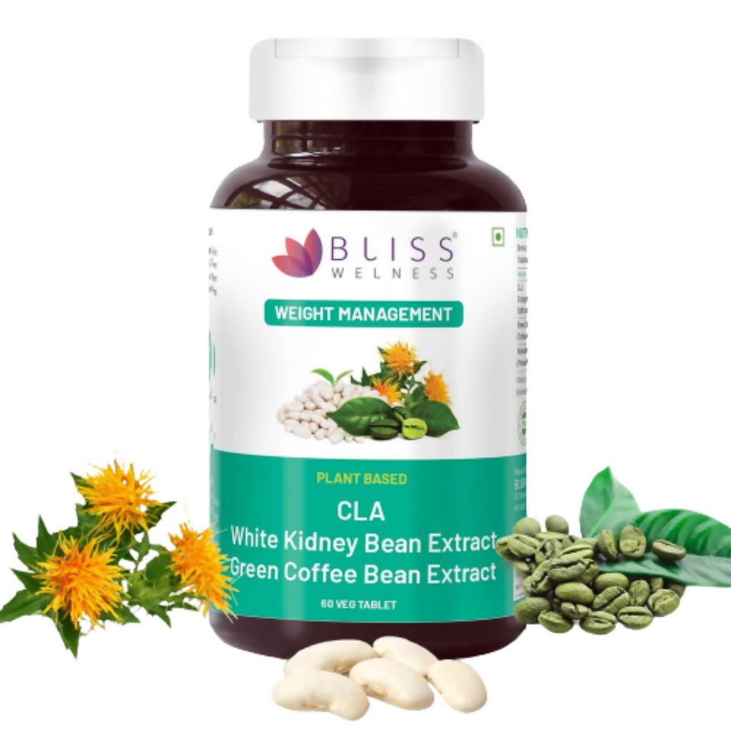 Bliss Welness CLA White Kidney Bean Extract Green Coffee Bean Extract Tablets | Grocsy