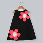 Pink Cow Fashions Black & Pink Dress With Embellishments | Grocsy