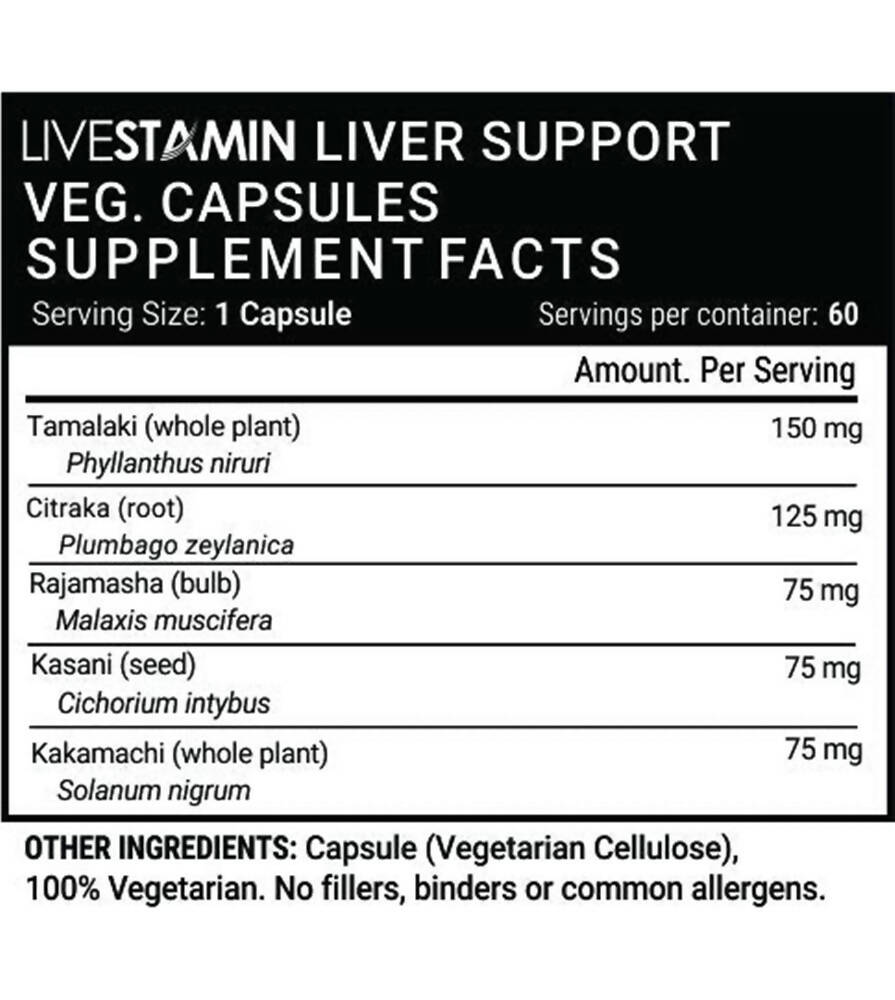 Livestamin Liver Support Capsules | Grocsy