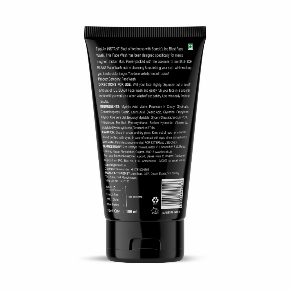 Beardo Ice Blast Cooling Facewash | Grocsy
