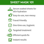 Nykaa Skin Secrets Indian Rituals Tea Tree + Aloe Vera Sheet Mask For Clear & Moisturised Skin | Grocsy