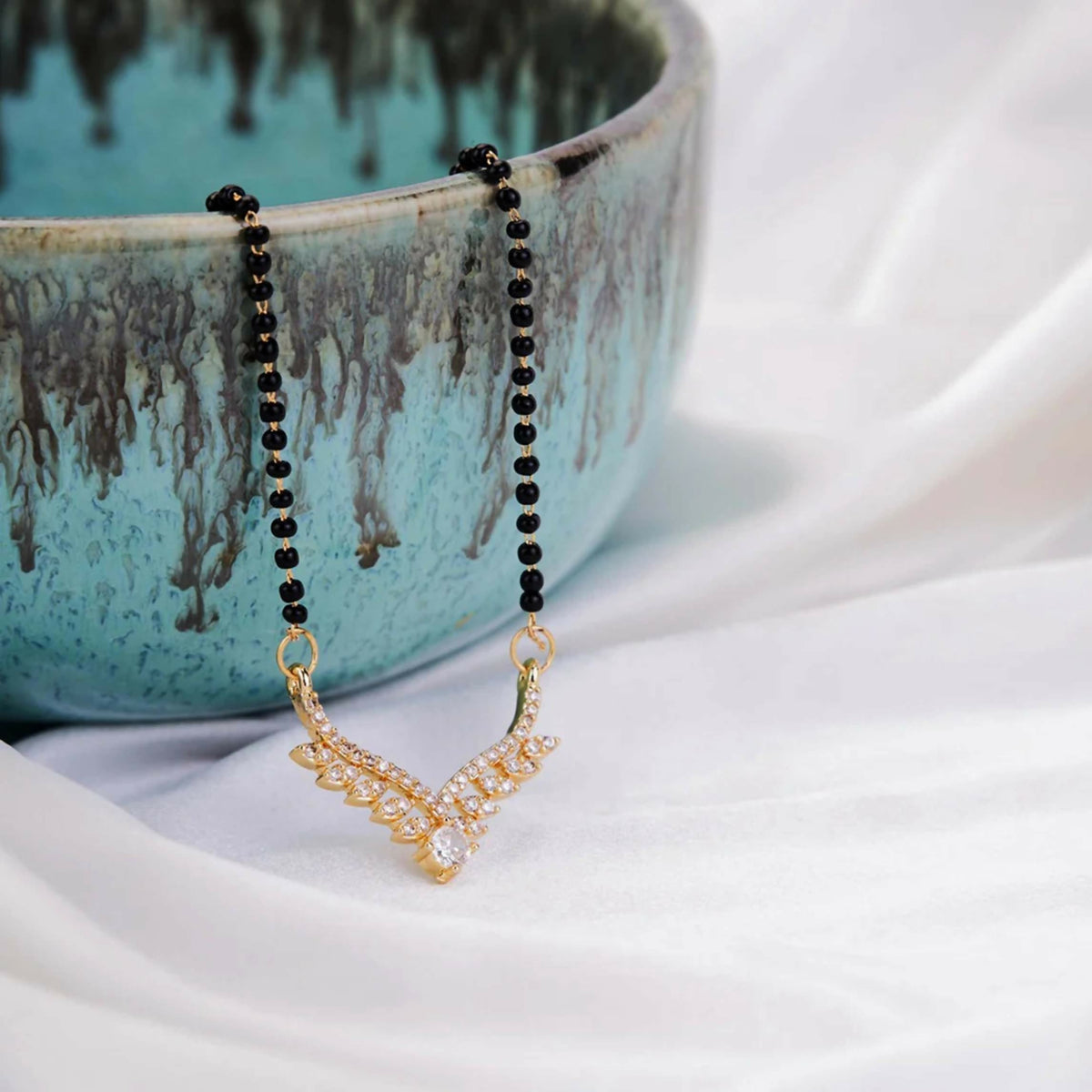 Joban Fashion Women Gold Ad Mangalsutra | Grocsy