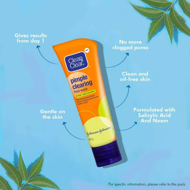 Clean & Clear Pimple Clearing Face Wash | Grocsy