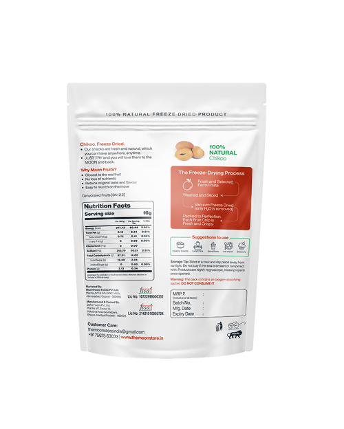Moon Freeze Dried Chikoo | Grocsy