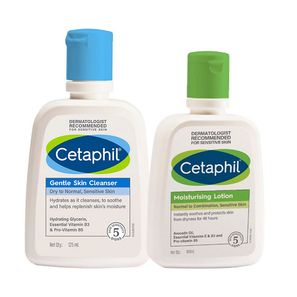 Cetaphil Cleansing + Hydrating Regime Combo | Grocsy