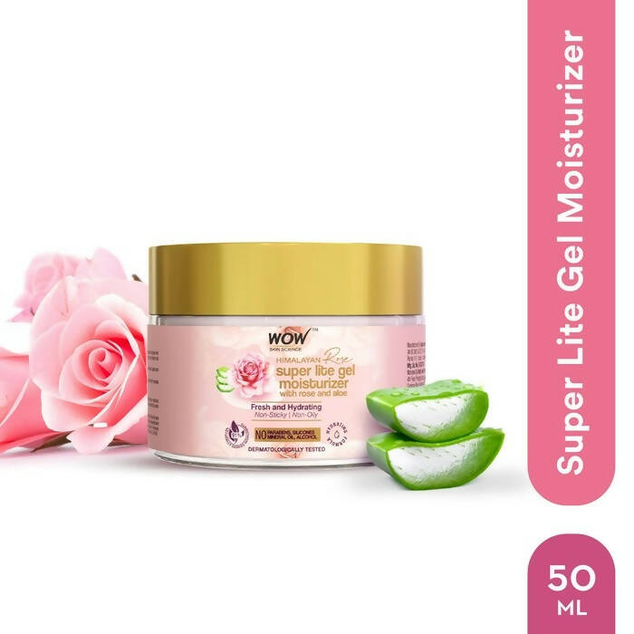 Wow Skin Science Super Light Rose Aloe Gel Moisturizer | Grocsy
