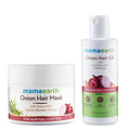 Mamaearth Onion Hair Oil & Onion Hair Mask | Grocsy