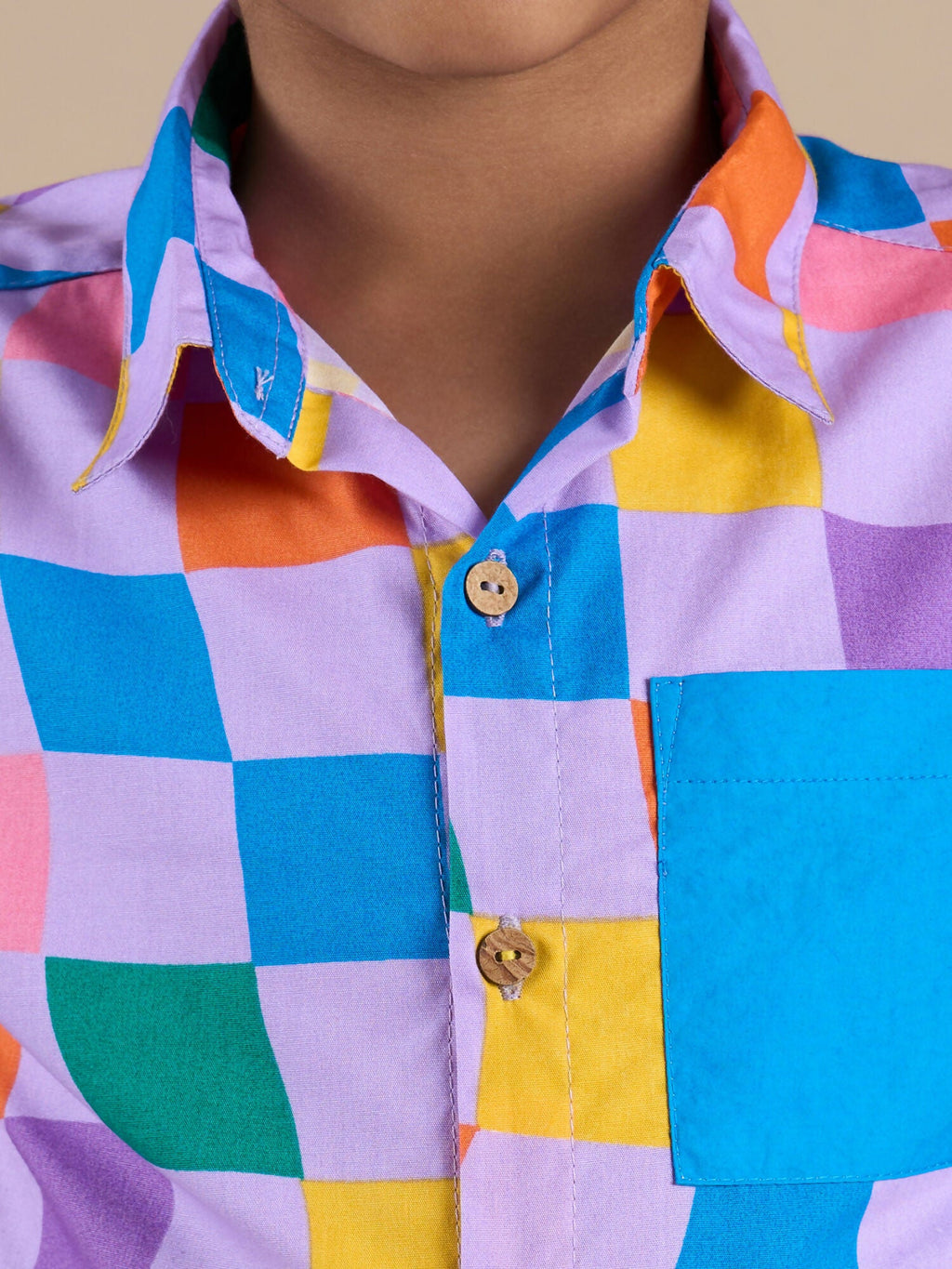 Snakes and Ladders Boys Multi Color Rotary Print Shirt from Siblings Collection | Grocsy