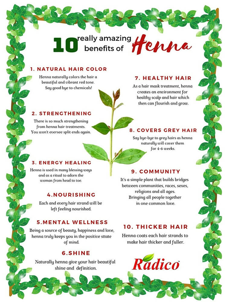 Radico Organic Henna Powder | Grocsy