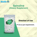 Healthvit Natural Spirulina Powder | Grocsy