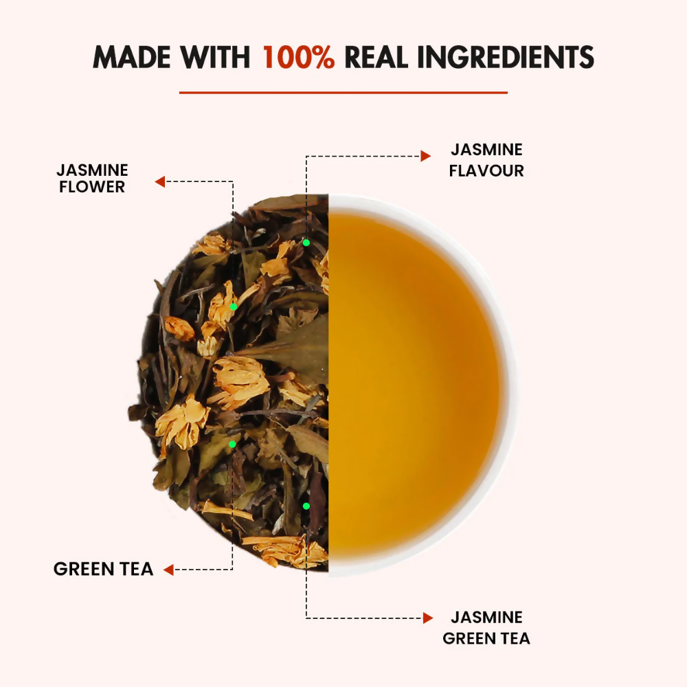 Tea Treasure Jasmine Loose Leaf Green Tea | Grocsy