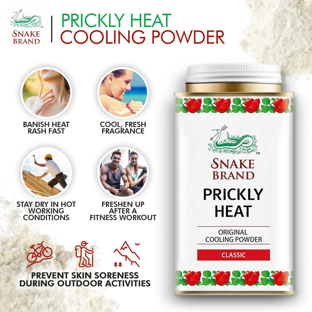Snake Brand Classic Prickly Heat Cooling Talcum | Grocsy