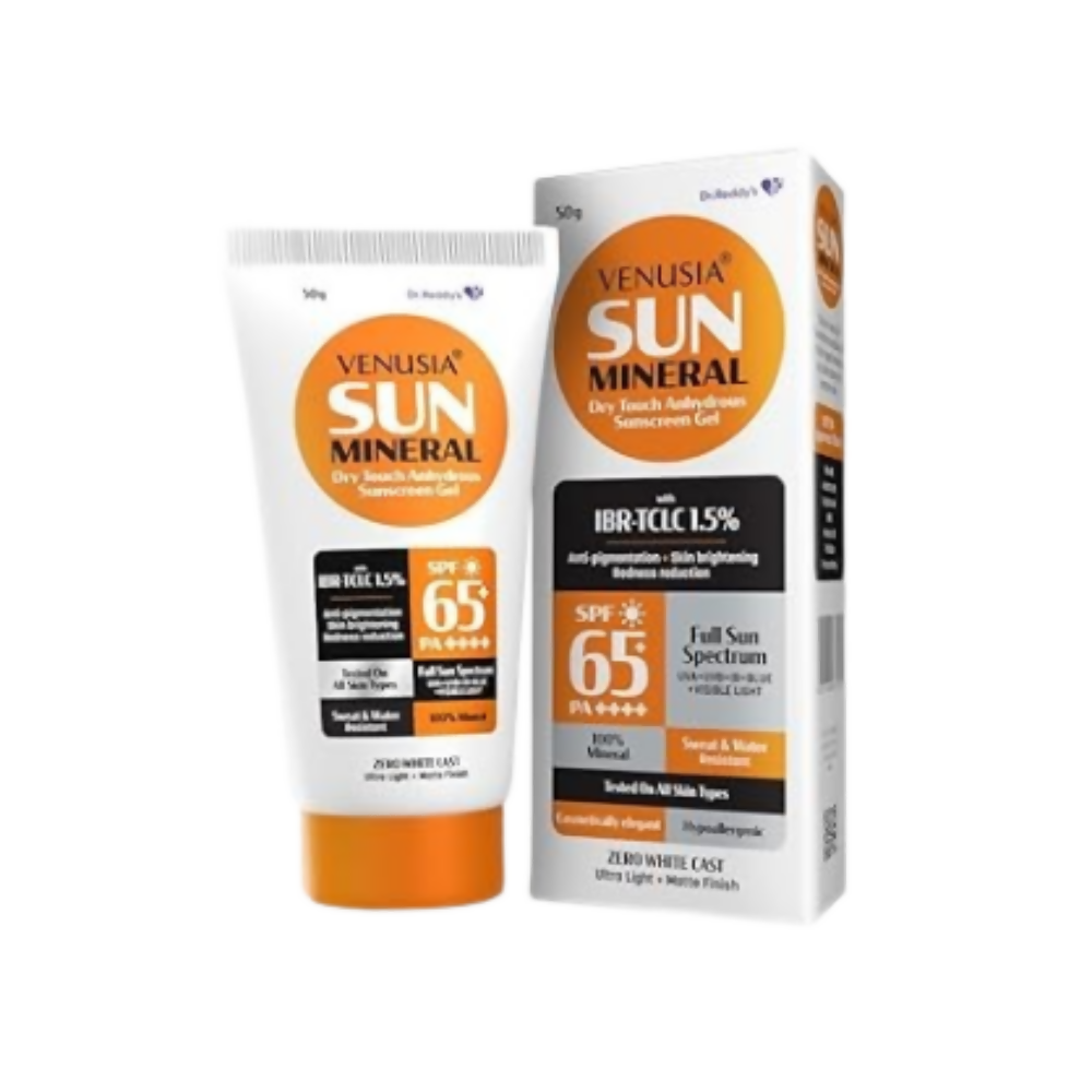 Dr. Reddy's Venusia Sun Mineral Sunscreen Gel SPF 65+ PA++++ | Grocsy