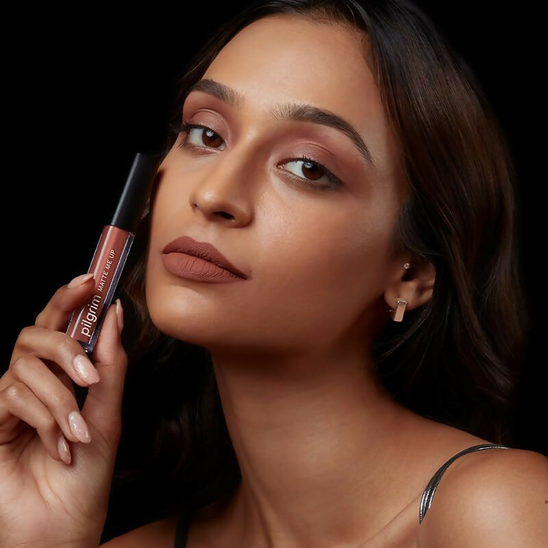 Pilgrim Liquid Matte Lipstick with Hyaluronic Acid - Nude Obsessed | Grocsy