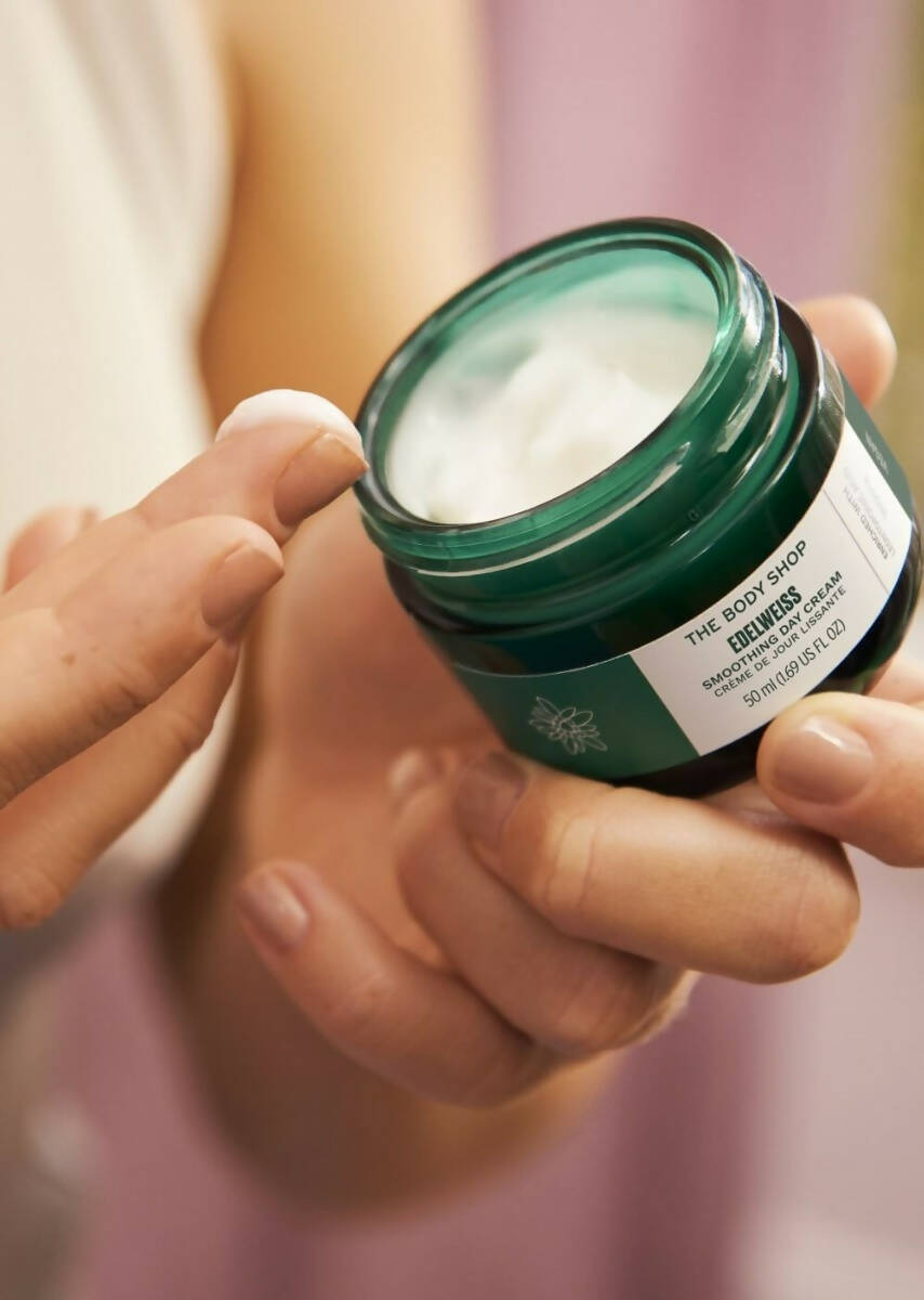 The Body Shop Edelweiss Smoothing Day Cream | Grocsy
