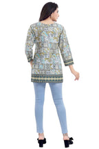 Snehal Creations Faux Crepe Variyali Short Kurti Tunic Top | Grocsy