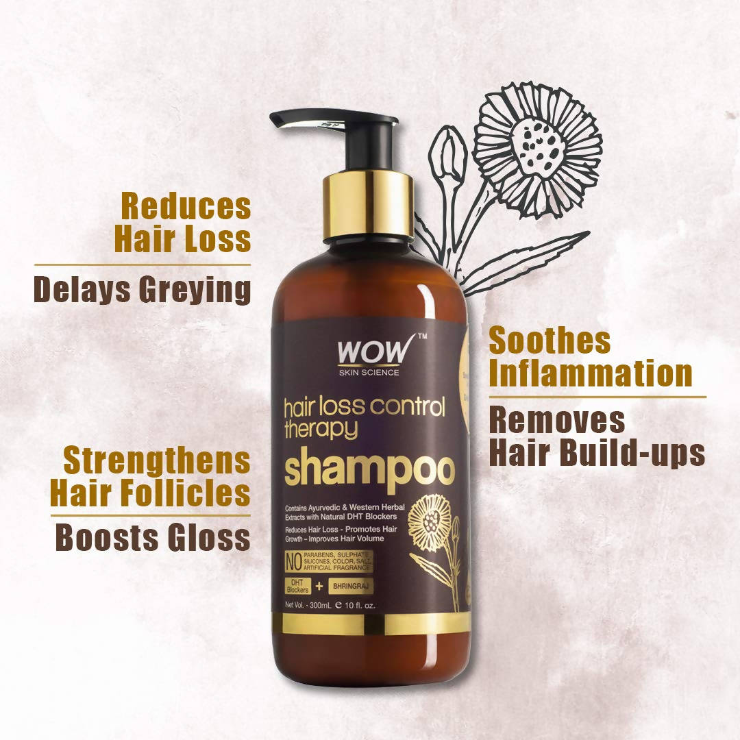 Wow Skin Science Hair Loss Control Therapy Shampoo | Grocsy