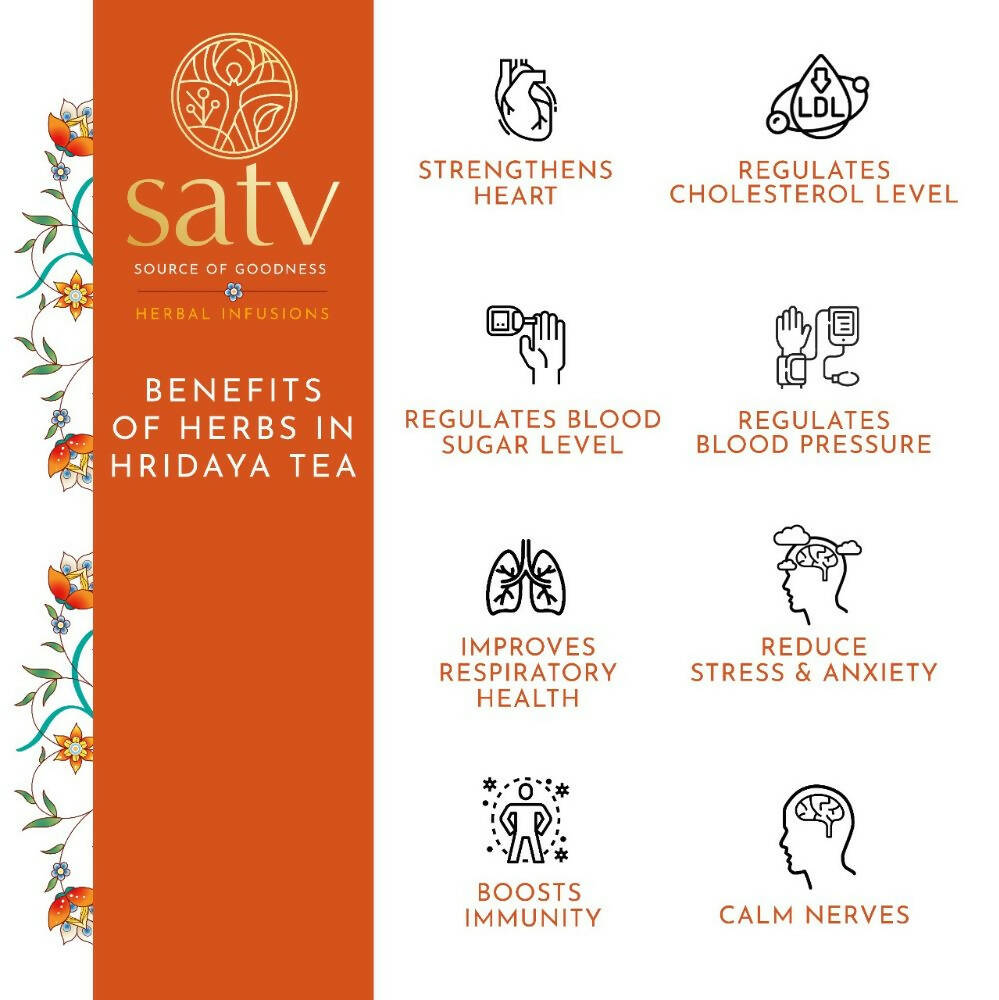 Satv Hridaya Herbal Milk Tea | Grocsy