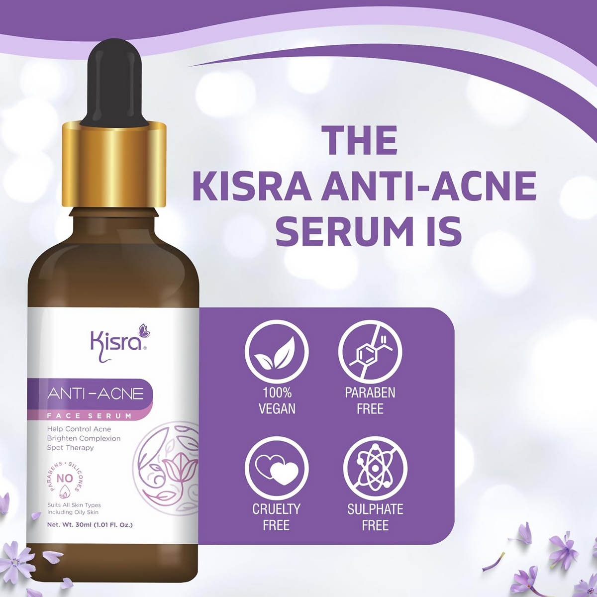 Kisra Anti-Acne Face Serum for Acne | Grocsy