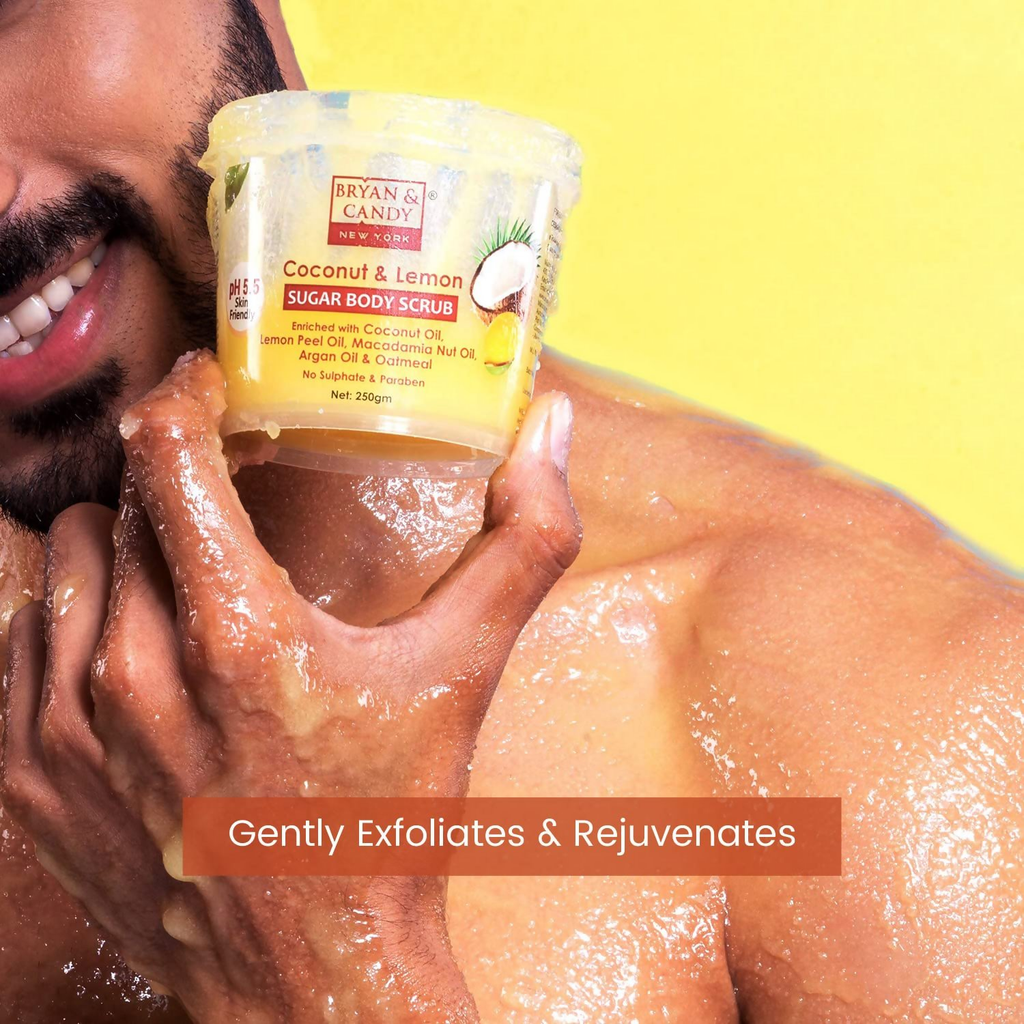 Bryan & Candy Coconut & Lemon Sugar Body Scrub | Grocsy