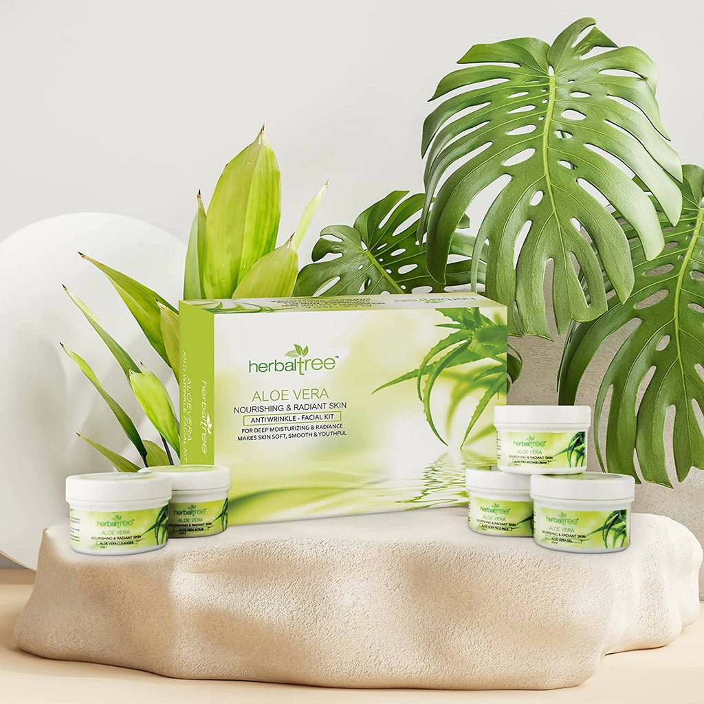 Herbal Tree Aloe Vera Facial Kit | Grocsy