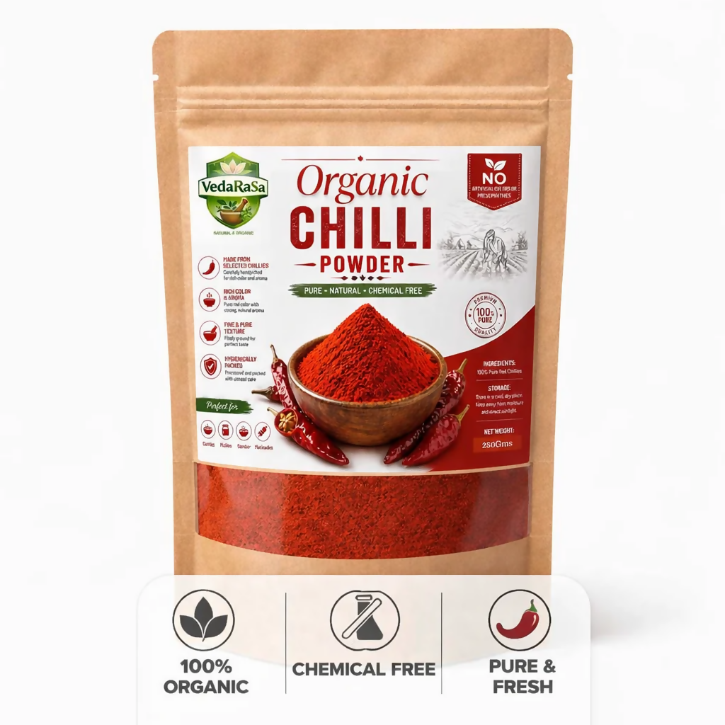 VedaRasa Organic Chilli Powder | Grocsy