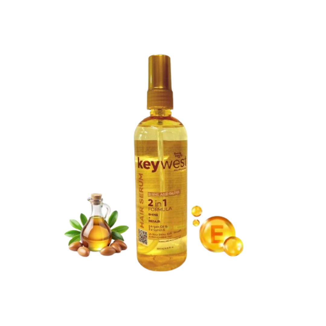 Keywest Professional Shine & Gloss Hair Serum 2in1 Formula Shine + Repair | Grocsy