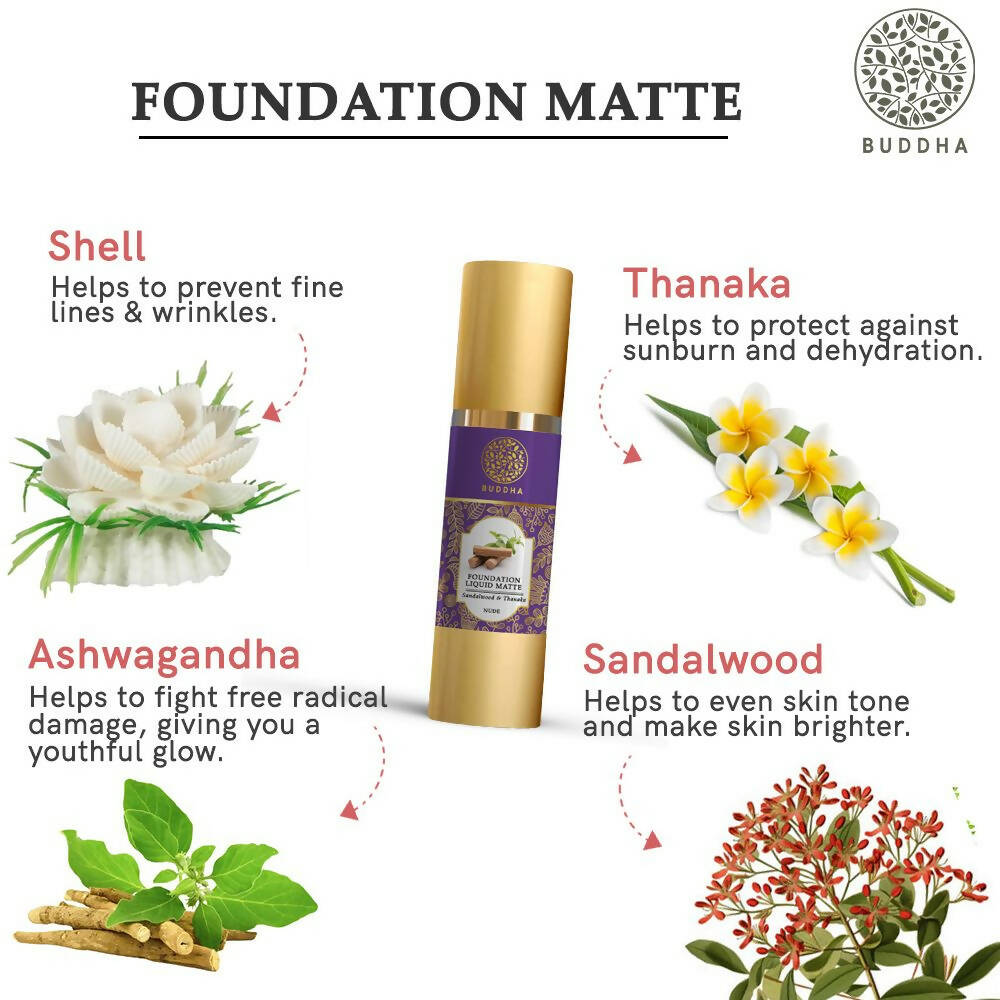 Buddha Natural Liquid Foundation Matte Nude | Grocsy