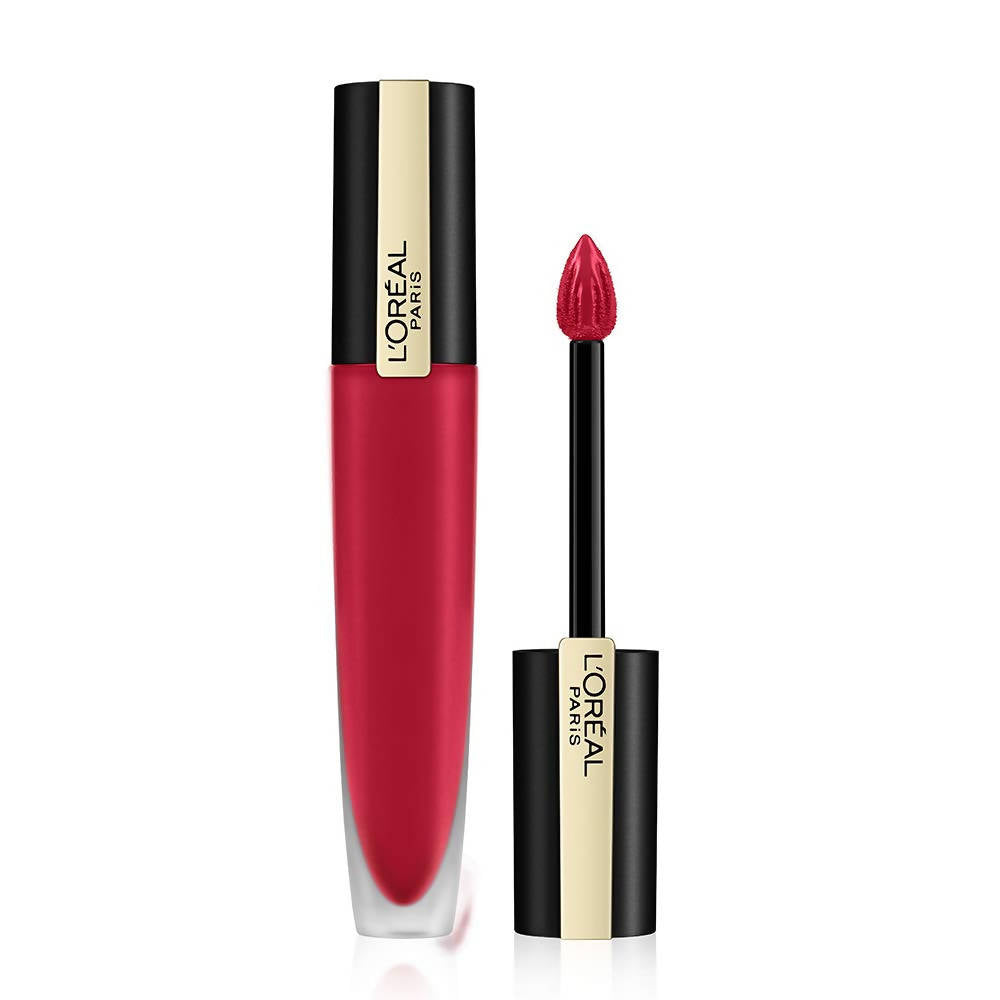 L'Oreal Paris Rouge Signature Matte Liquid Lipstick - 136 Armored | Grocsy