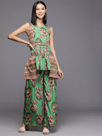 Ahalyaa Women's Traditional Wear Co-ods - Green | Grocsy