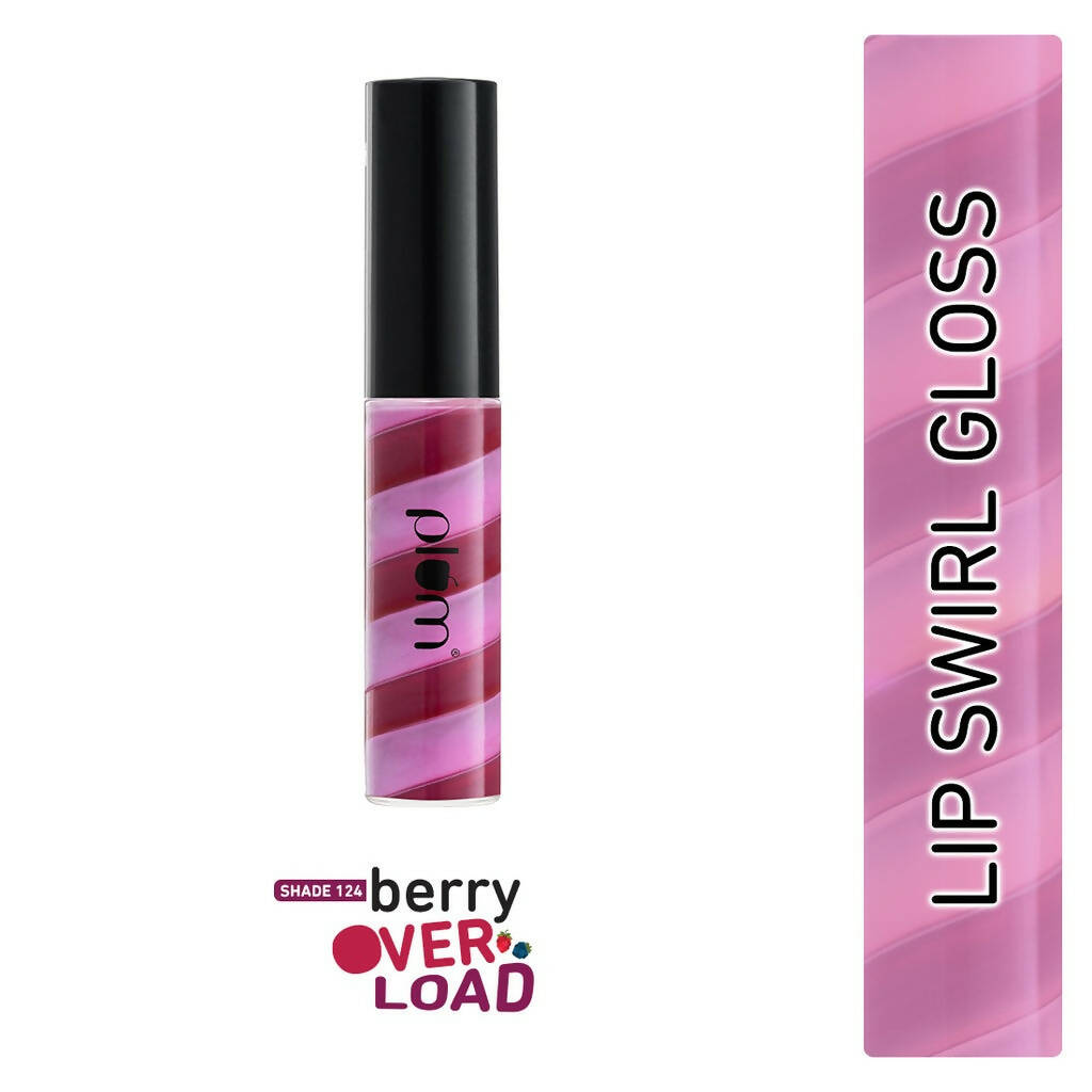 Plum Soft Swirl Lip Gloss 3 Shades In 1 & 124 Berry Overload | Grocsy