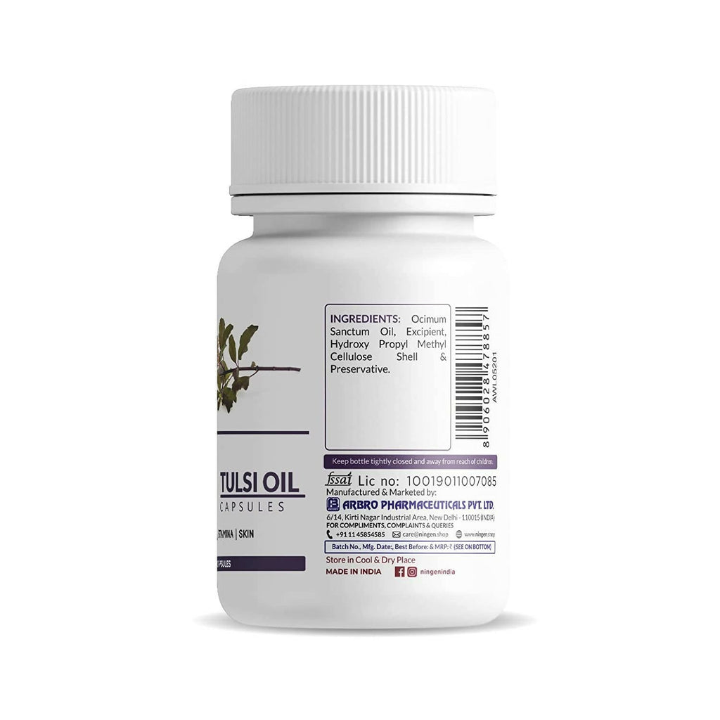 Ningen Tulsi Oil Capsules | Grocsy