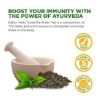 Dabur Vedic Suraksha Green Tea With Herbs Bags | Grocsy