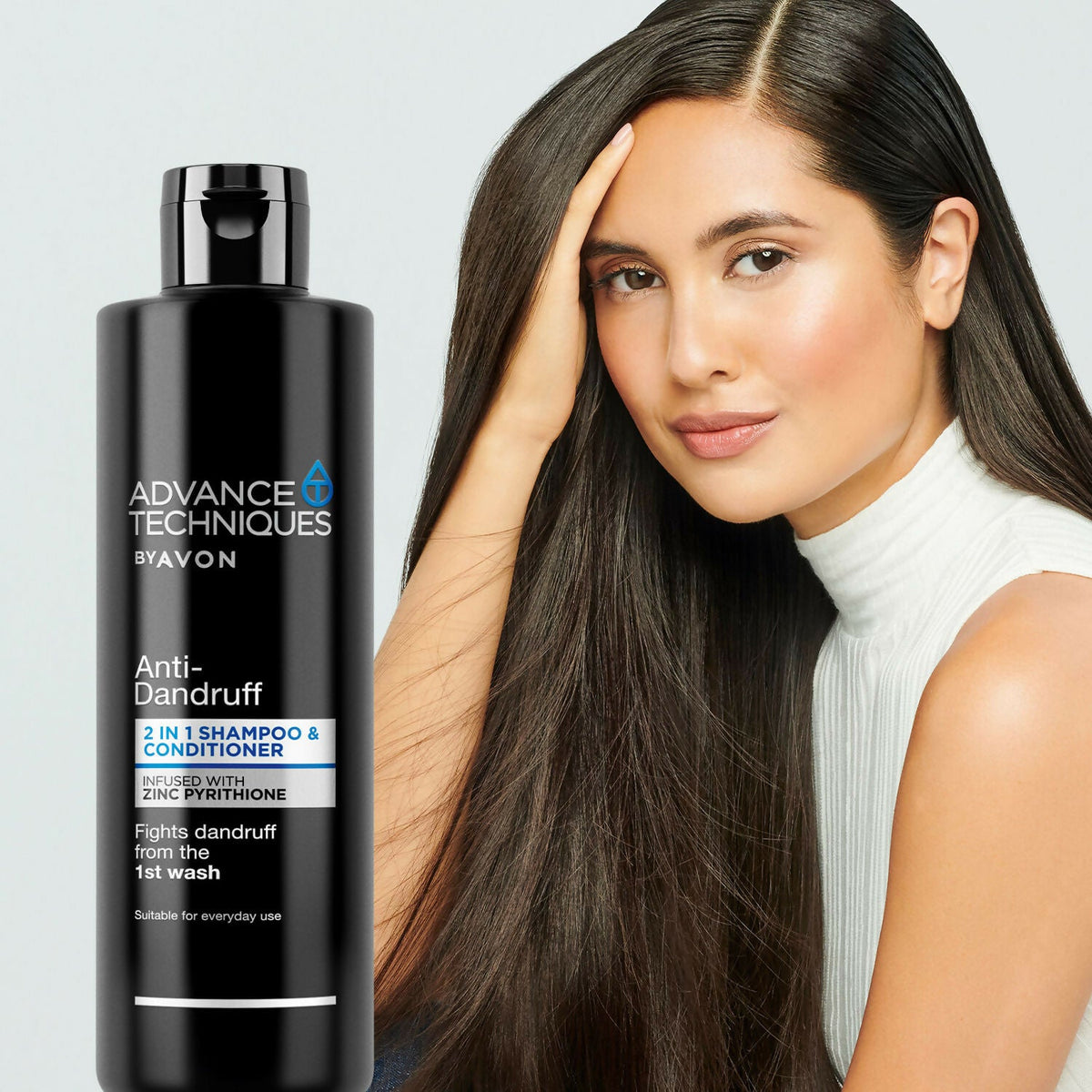 Avon Advance Techniques Anti Dandruff 2-In-1 Shampoo & Conditioner | Grocsy