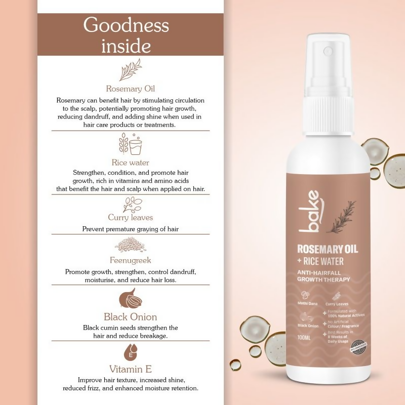 Bake Rosemary + Rice Water Hair Growth Therapy | Grocsy